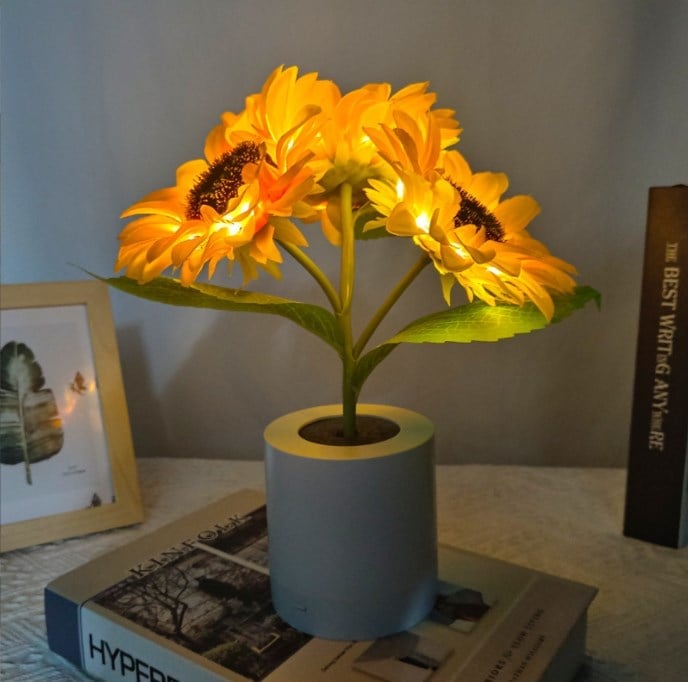 🌻🔥This Week's Special Offer 49%-Mother's Day Presale🔥🌻Sunflower led simulation small night light
