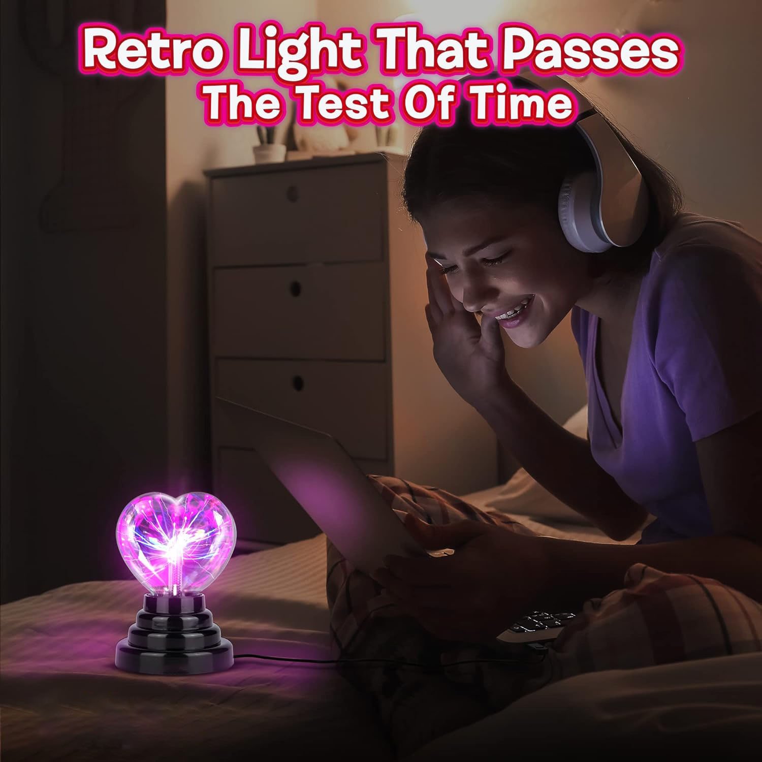 ✨Plasma Ball Heart Shaped Light❤️