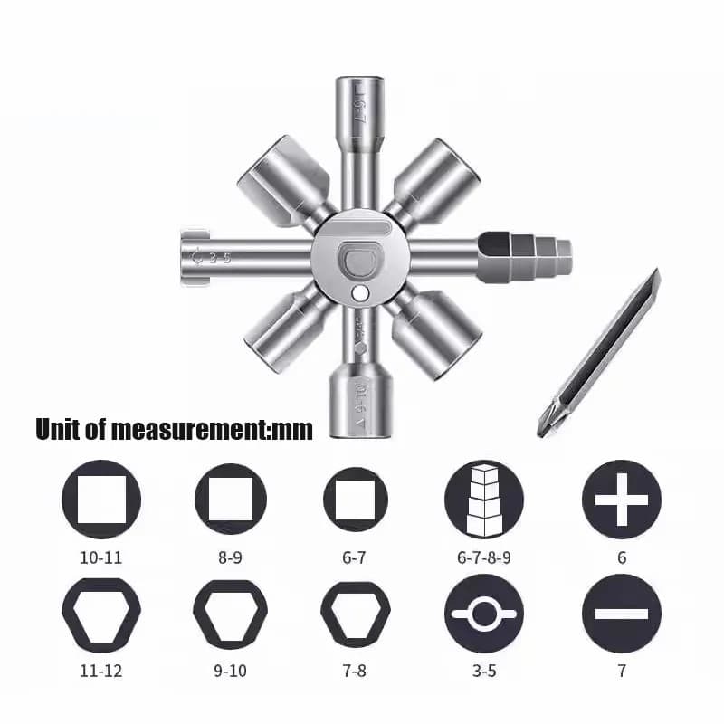 [49% OFF]10 in 1 Cross Switch Key Wrench