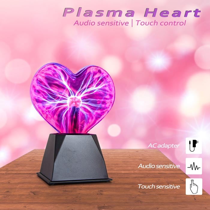 ✨Plasma Ball Heart Shaped Light❤️