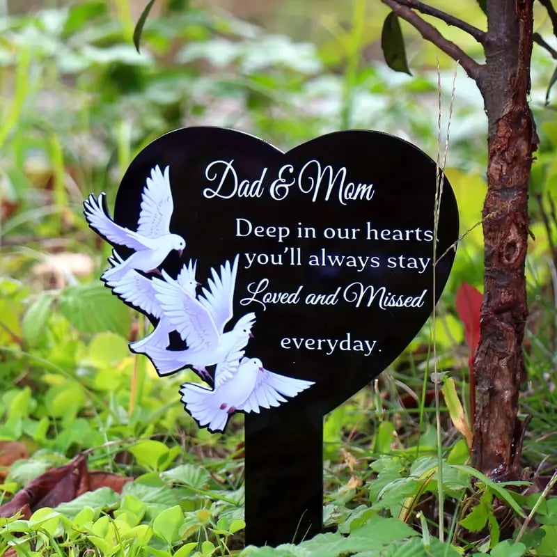 💖Eternal Heart Memorial Plaque