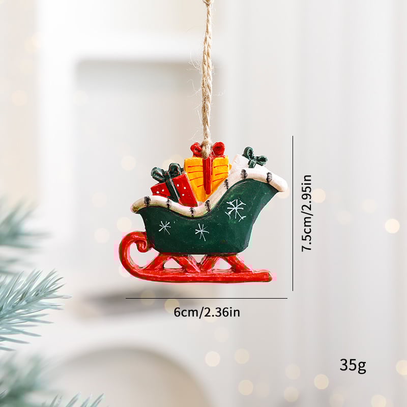 🎅⛄Hand-Painted Resin Christmas Ornaments🎄