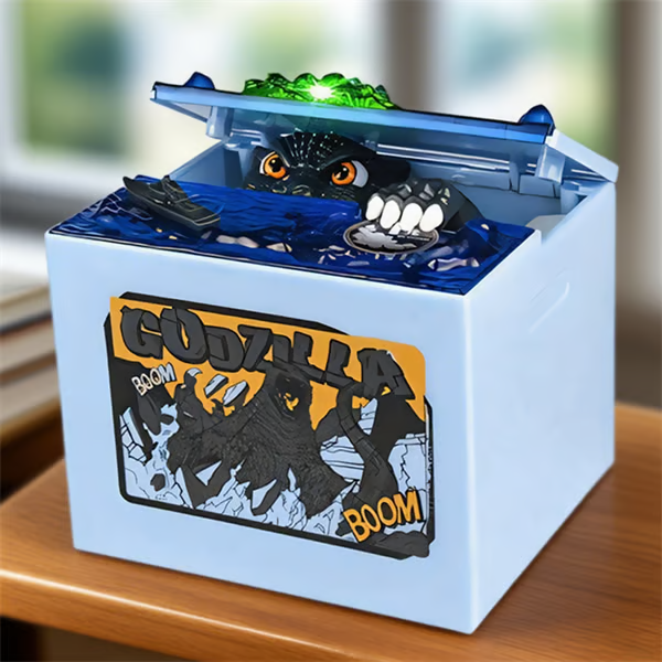 🔥LAST DAY 50% OFF -🦖Godzilla Coin-Stealing Bank 💰(Automatic Musical Piggy Bank)