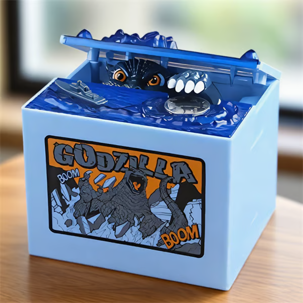🔥LAST DAY 50% OFF -🦖Godzilla Coin-Stealing Bank 💰(Automatic Musical Piggy Bank)