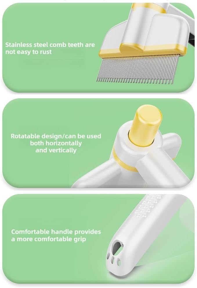 🐾 Effortless Grooming - 49% OFF - ✨ Ultimate Pet Comb - For a Shiny, Healthy Coat & Cleaner Home! 🐶