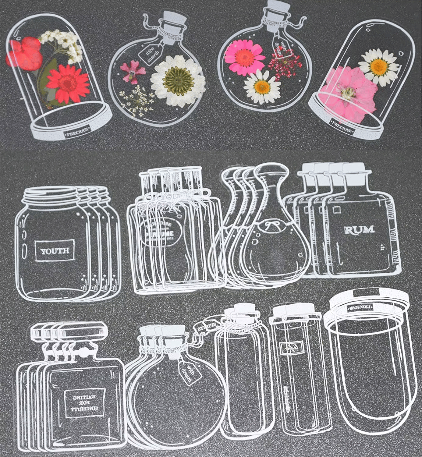 🔥 Free Dried Flower+Tweezers🌸Transparent Dried Flower Bookmarks-DIY Gifts Bookmarks