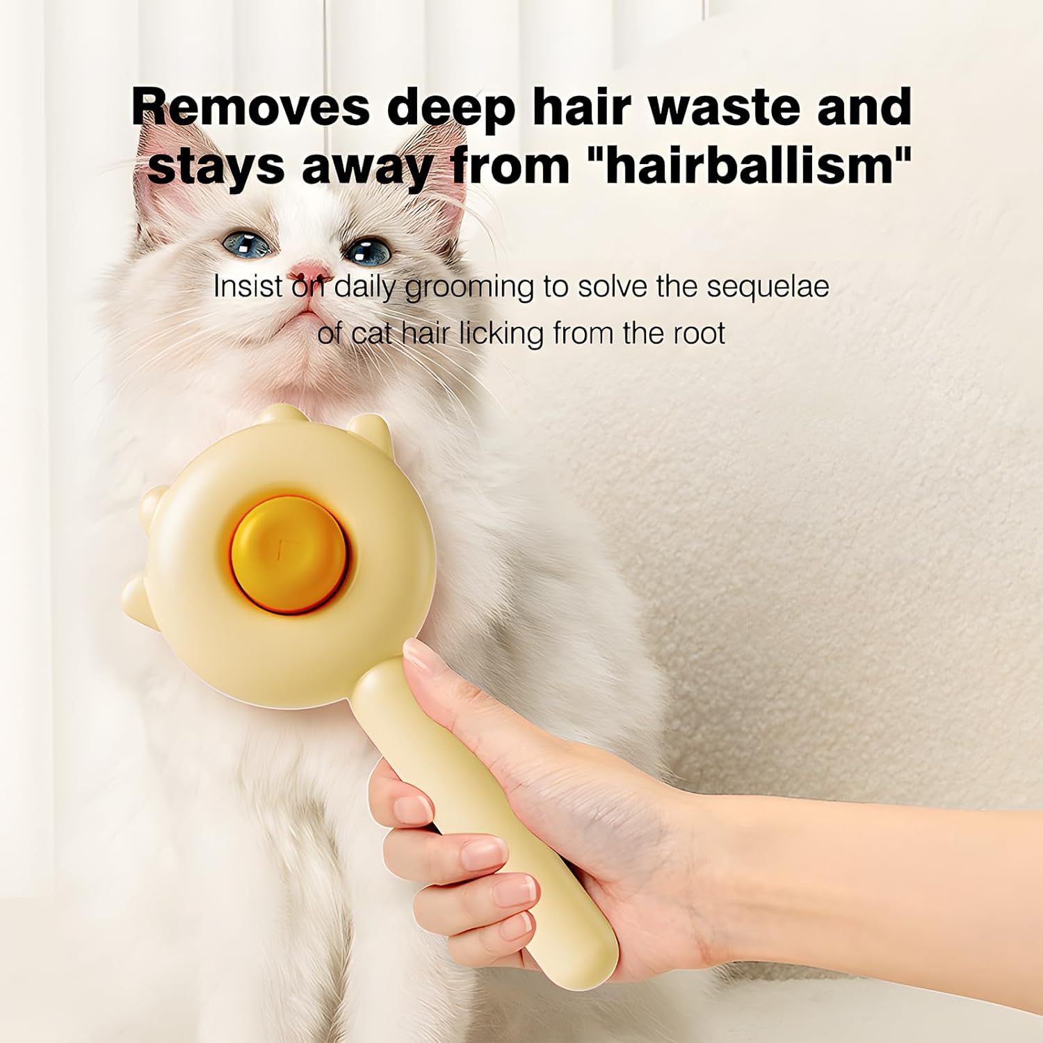 😸Knot-removing and floating hair comb for cats and dogs