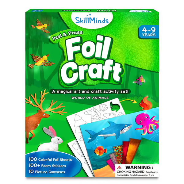 🔥LAST DAY 55% OFF- Foil Fun - Art & Craft Activity 🤲💓No Mess Art Kit