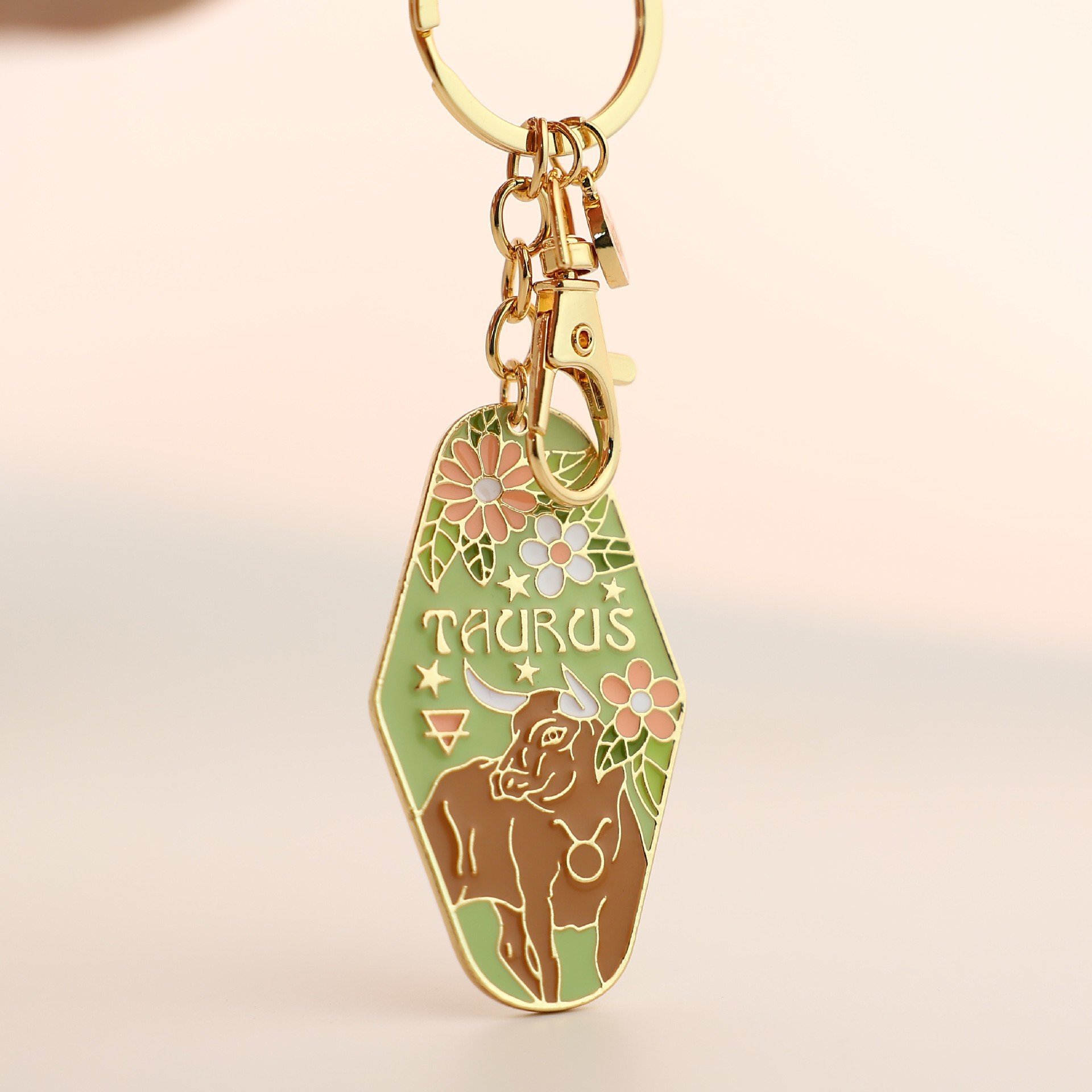 🔮✨Vintage Illustrated Zodiac Keychain