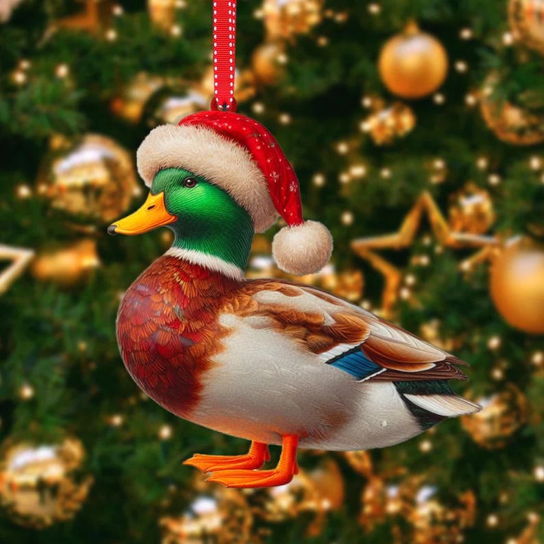 🐿️2D Animal Christmas Ornament