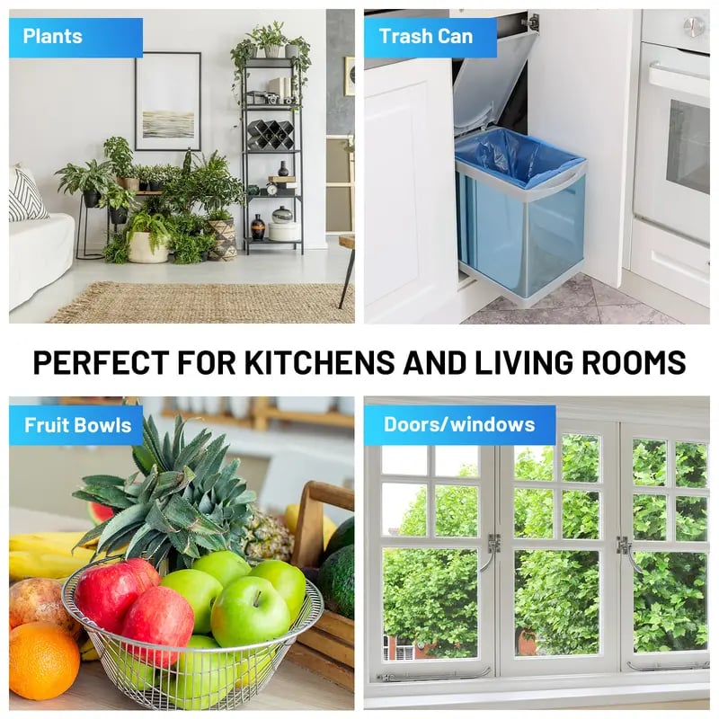 (1 Device + 5 Refills)Fruit Fly Traps for Indoors,Gnat Traps for House Indoor Plug-in Light for Flies