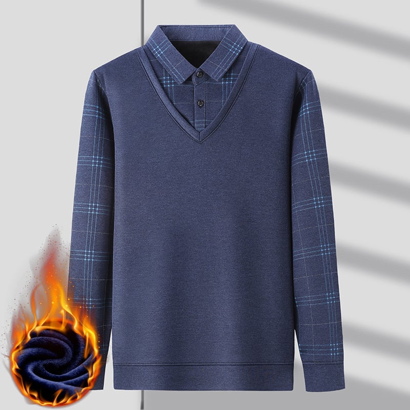 🔥 Christmas Promotion  - 30% Off🔥 Fake Two Pieces  Knitted Pullover