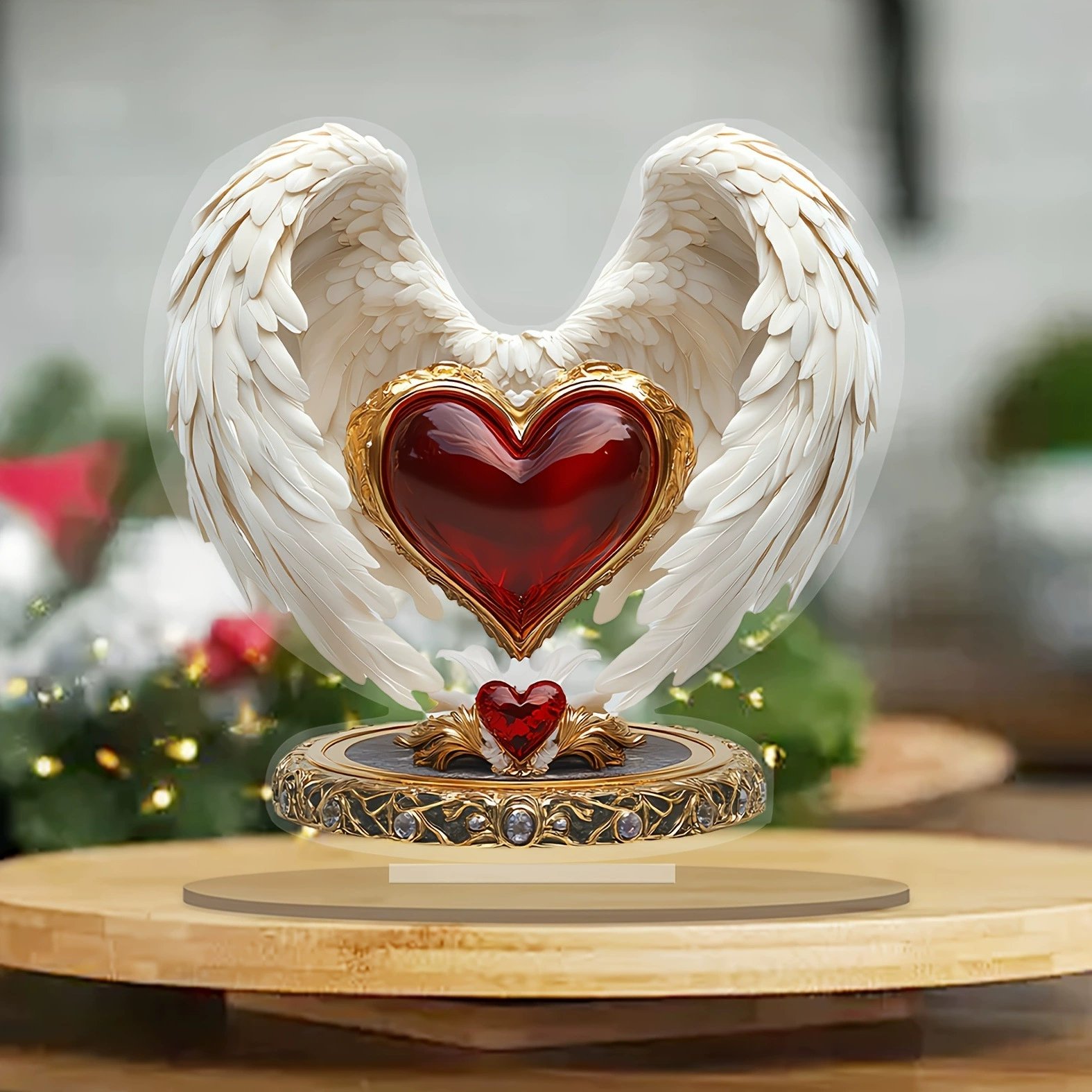 🪽Gorgeous Angel Wings Cross Decoration✝️