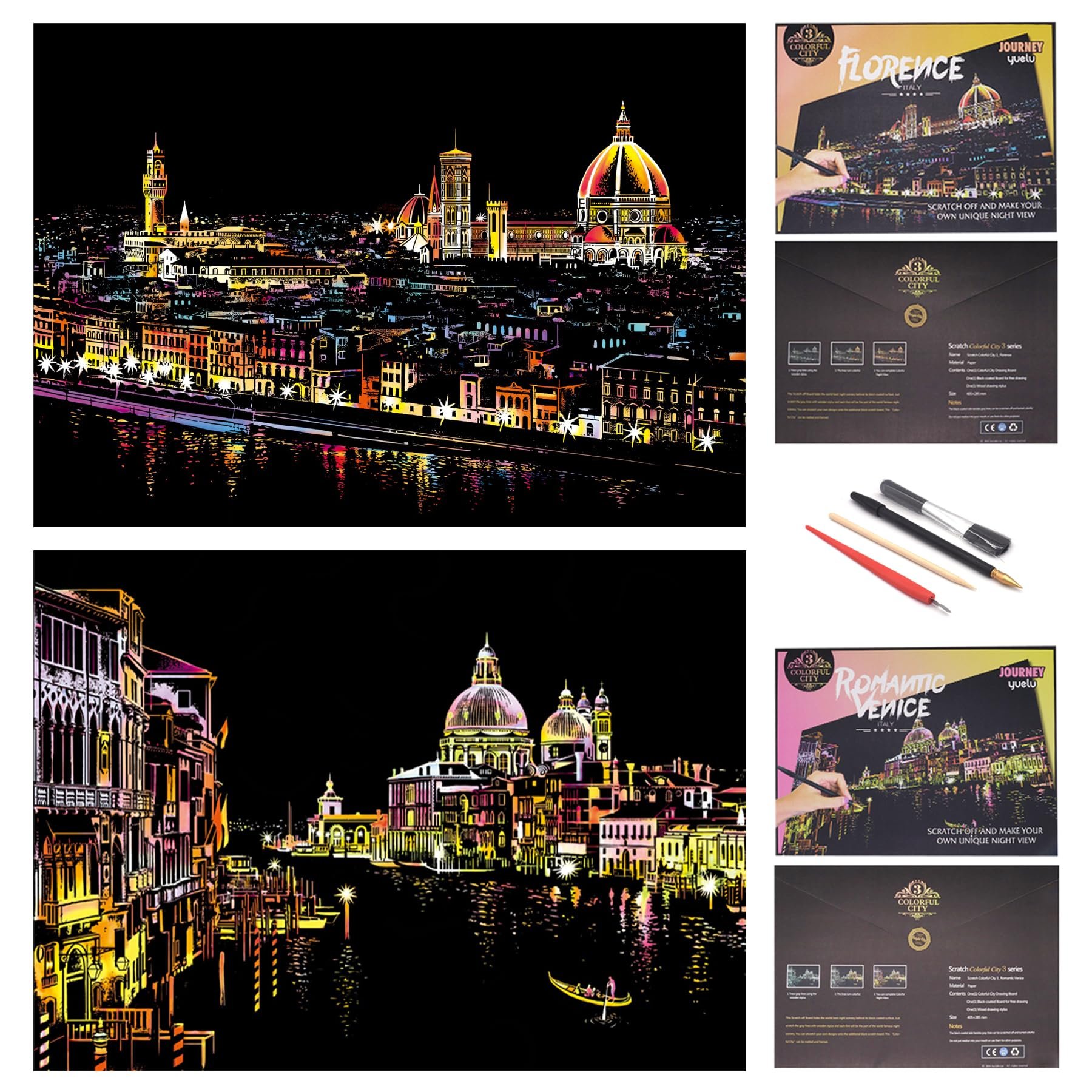 Scratch Rainbow Painting Art Paper