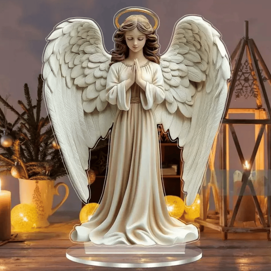 🪽Gorgeous Angel Wings Cross Decoration✝️