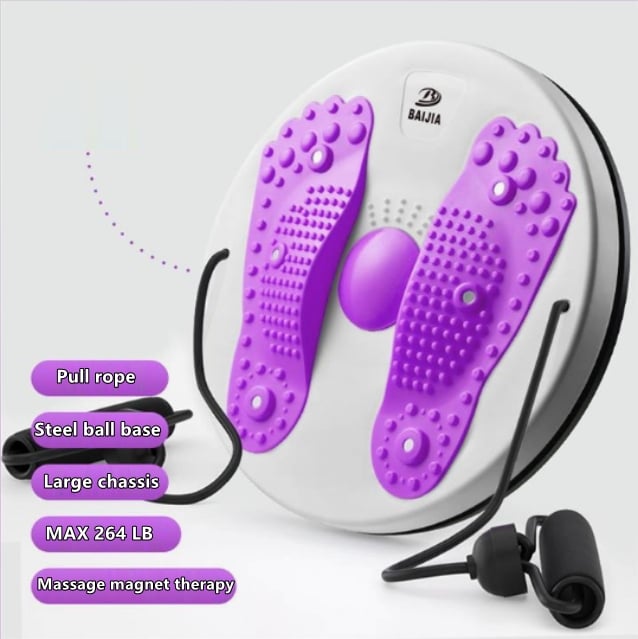 Massage Waist Twisting Board with Pull Rope