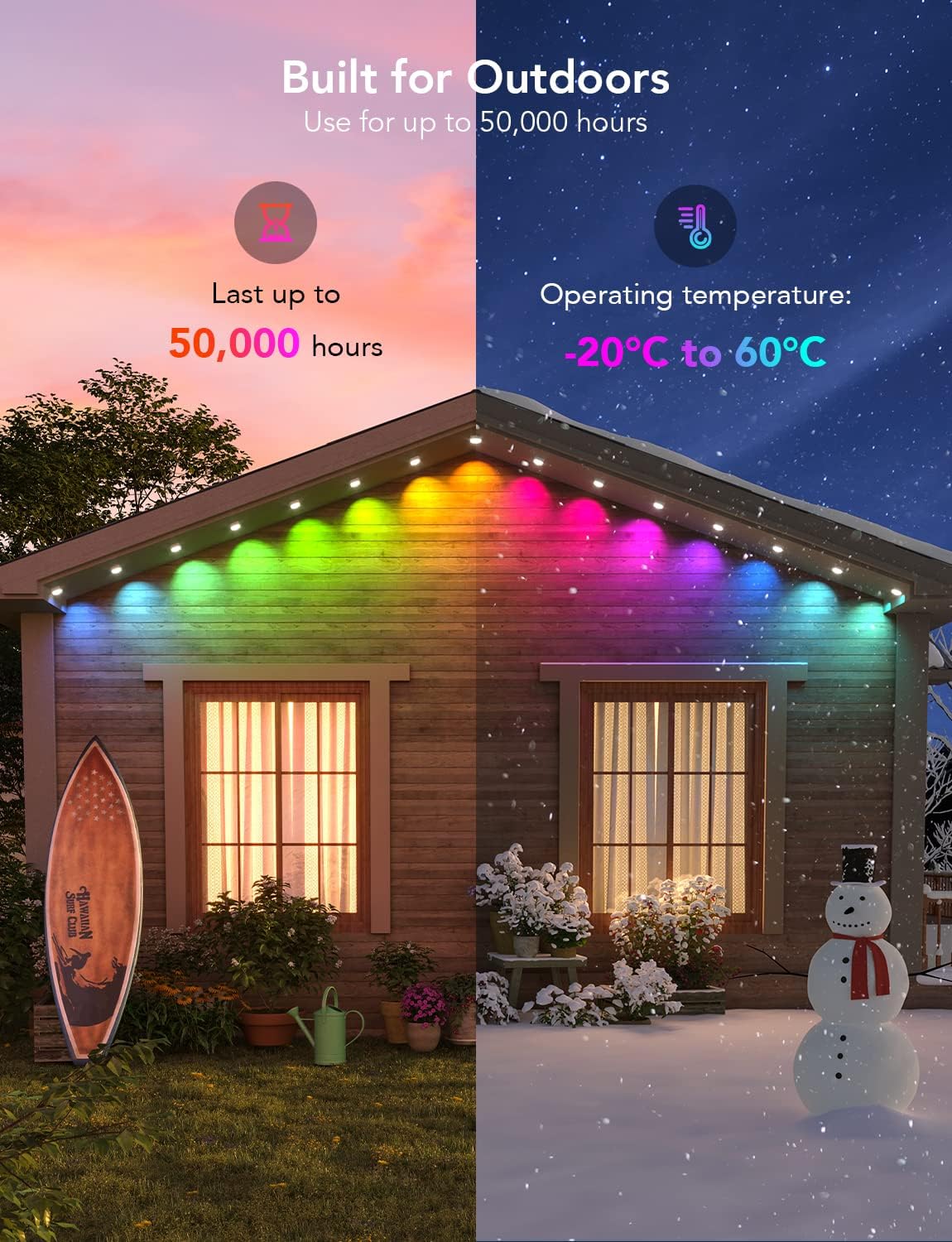 🔥Christmas Sale 49% OFF -- Permanent Outdoor Lights