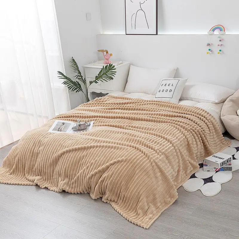 Double-sided Luxurious Faux Rabbit Fur Throw Blanket