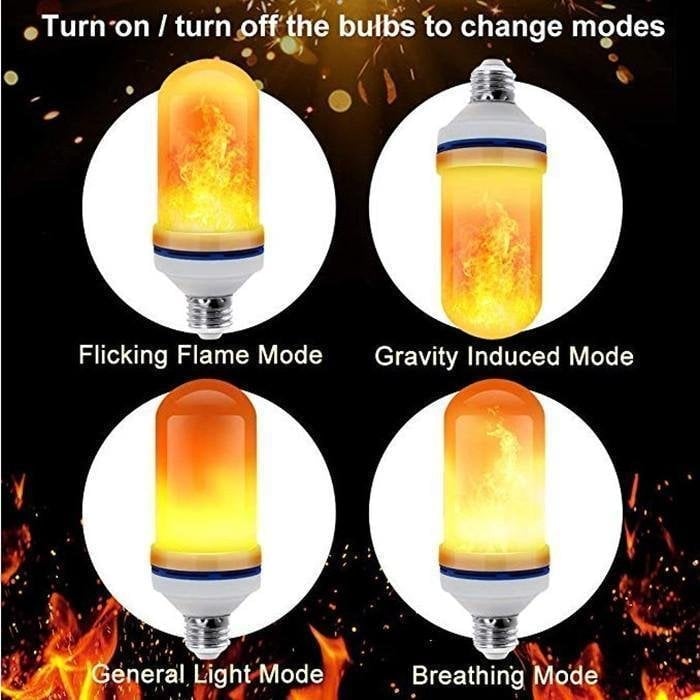 🔥LED Flame Light Bulb With Gravity Sensing Effect 