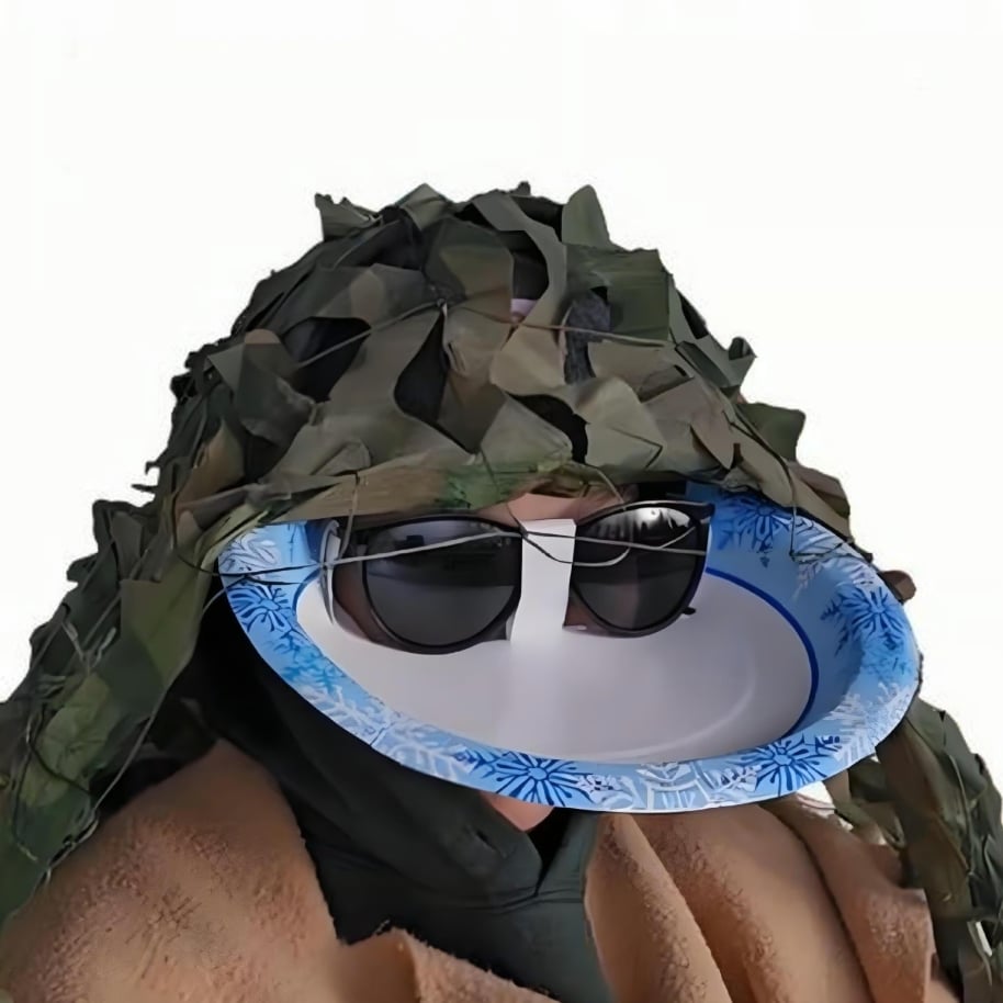 Glasses-Framed Bird Feeder