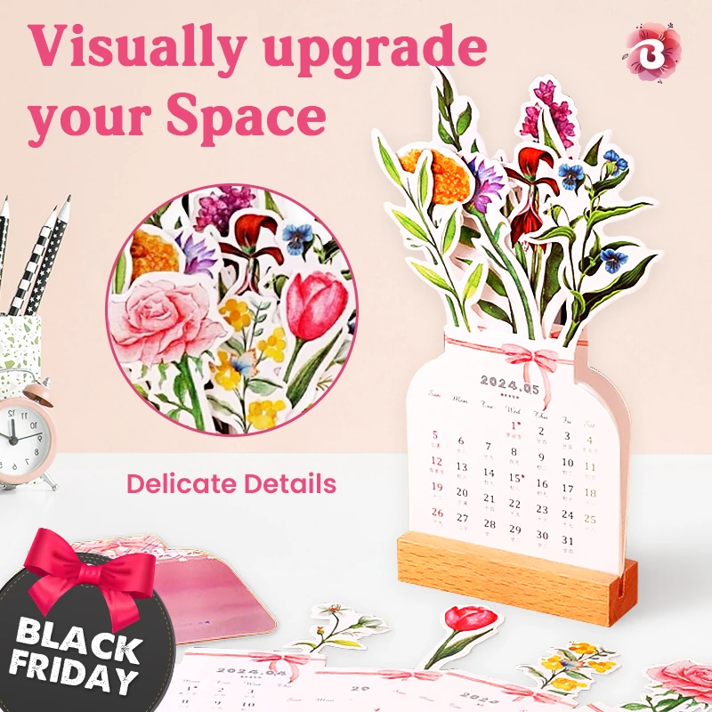 BloomyLog - 2024 Bloomy Flower Calendar - 70% SALE OFF TODAY