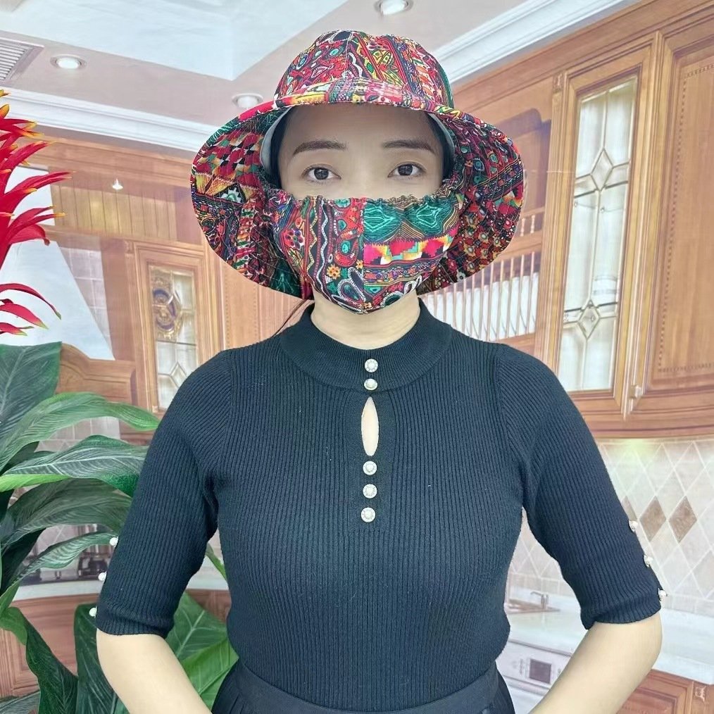 🌺2024 New Sunscreen Mask and Hat Integrated Sunshade Hat👒