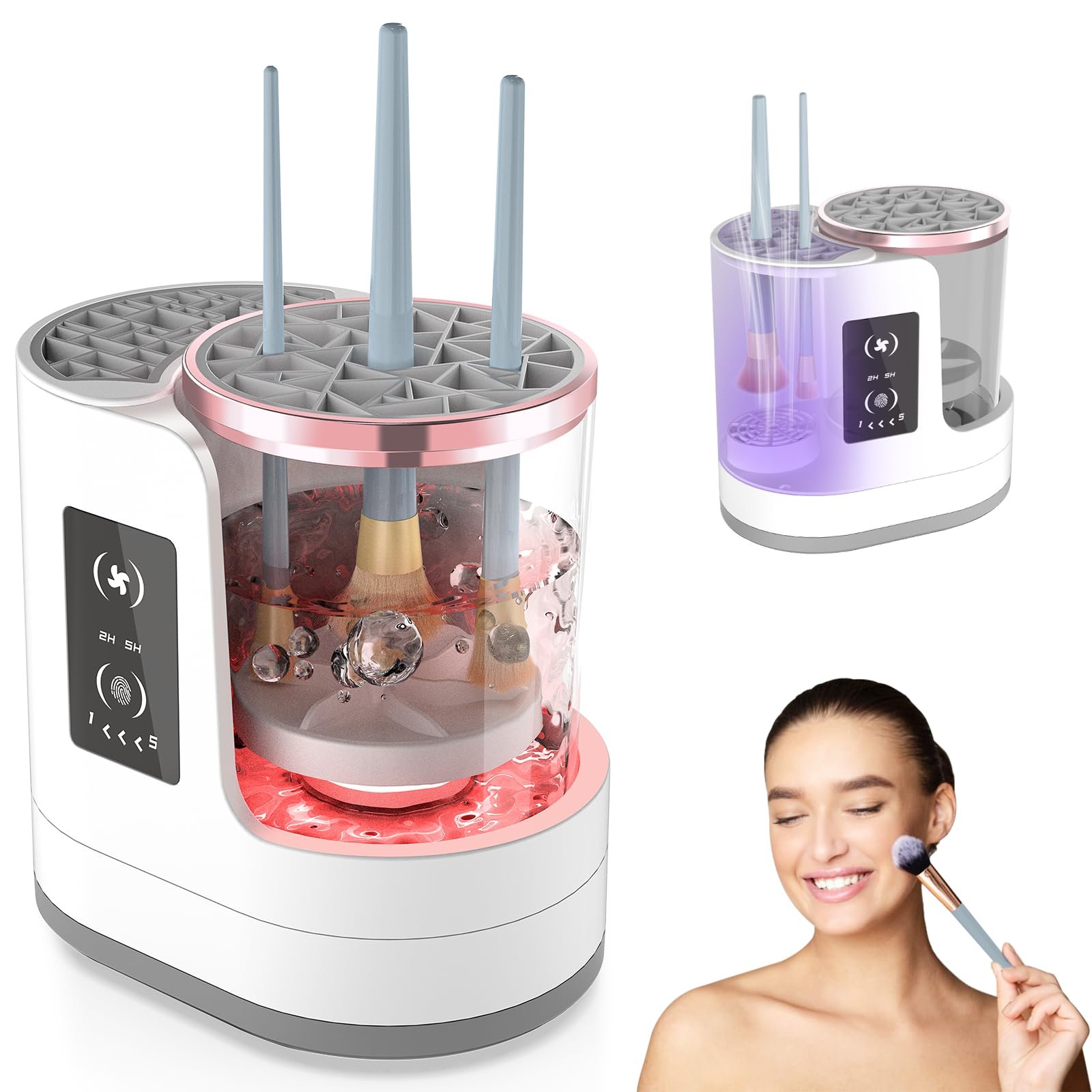 All-In-One Machine For Cleaning And Drying Cosmetic Brushes