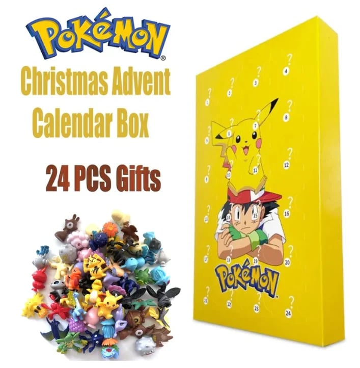 24 Pcs Pokemon Advent Calendar (2023 Version)- 🎄Hot Sale Christmas Gift🎁