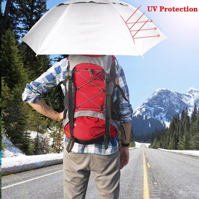 🏆 50K+ SOLD! – Almost Gone💥-✨ Head Umbrella Hat-Compact Folding Hands Free Hat Umbrella