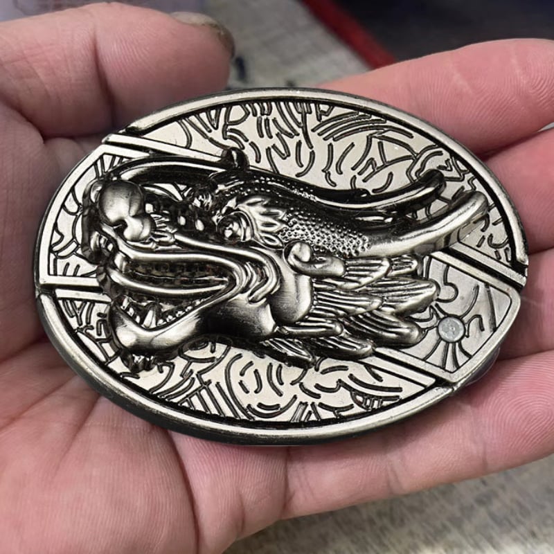 Fashion Punk Men's Genuine Leather Belt With Knife