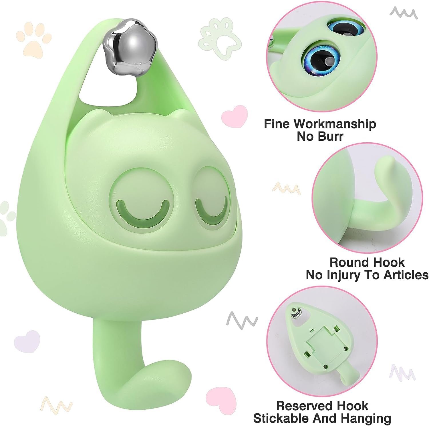 Cute cat winking hook