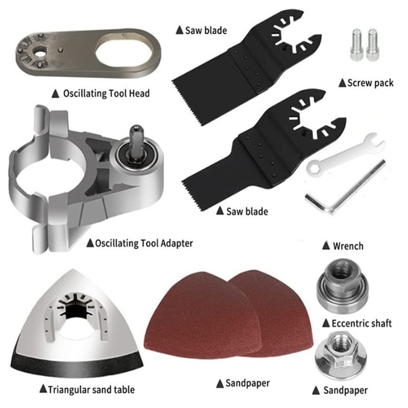 🔥2024 Hot Sale🎁🎁Angle Grinder Converter Set, Angle Grinder Converter Universal Head Adapter, Carbon Steel Angle Grinder to Multi-Tool Converter🔥🔥In stock and ready to ship in seconds🚚