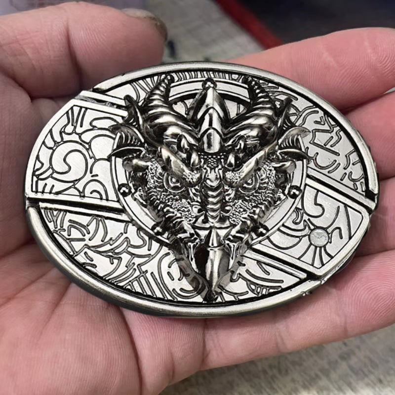 Fashion Punk Men's Genuine Leather Belt With Knife