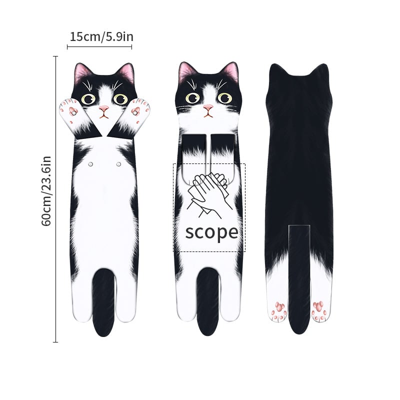 🔥Last Day Promotion 49% OFF🔥 Funny Cat Hand Towels for Kitchen Bathroom