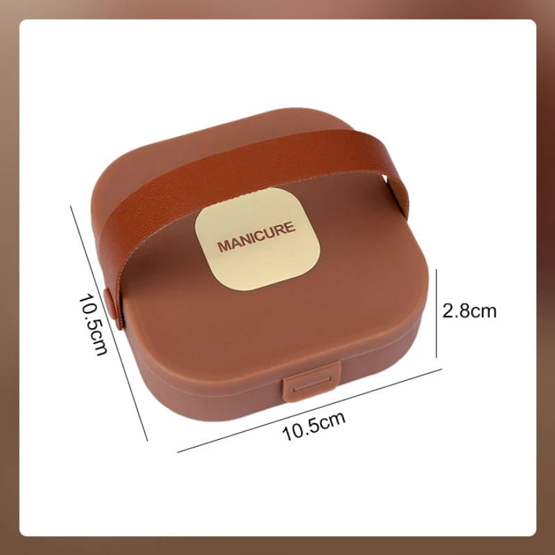 🔥 Splash-Proof Portable 7-PCS Nail Clipper Manicure Set