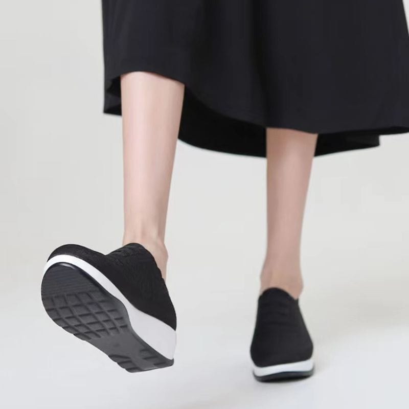 Women Orthopedic Shoes Comfy Elastic Mesh Round Toe Slip On