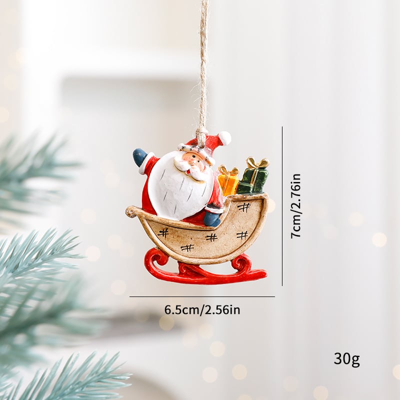 🎅⛄Hand-Painted Resin Christmas Ornaments🎄
