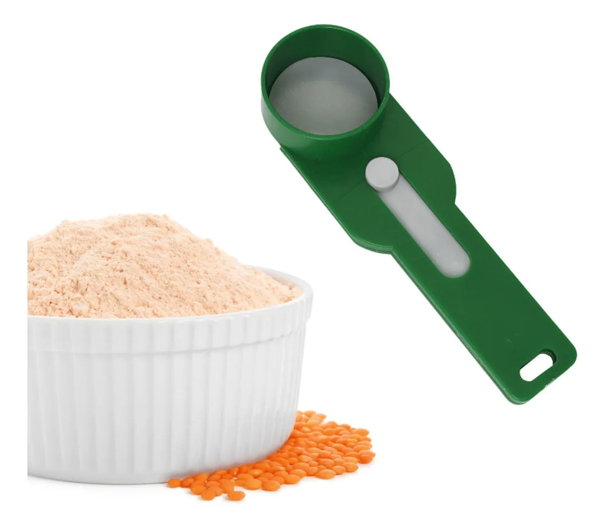 🔥Practical and compact coffee scoop funnel with sliding measuring function