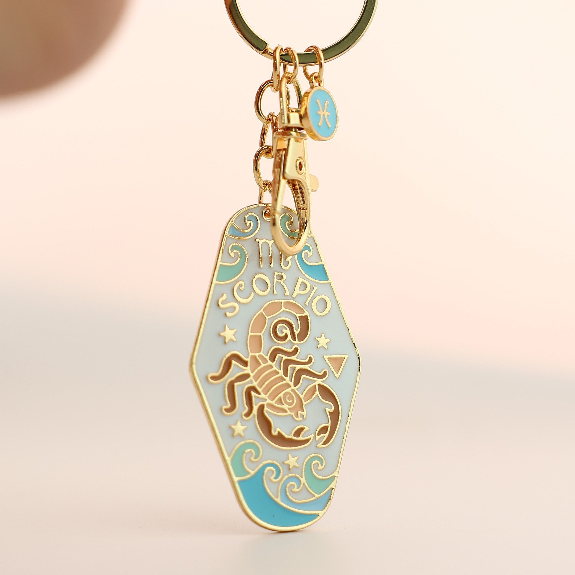🔮✨Vintage Illustrated Zodiac Keychain