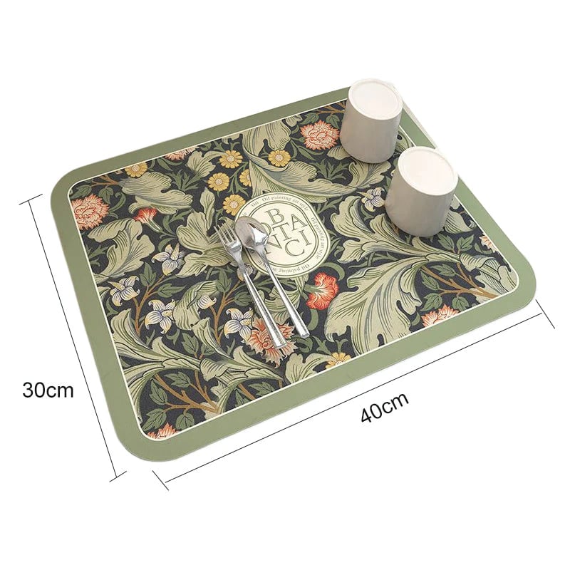 Kitchen worktop drying mat