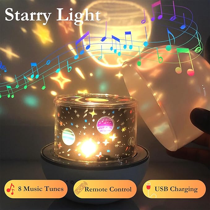 🎶Children's Night Light Projector📽️