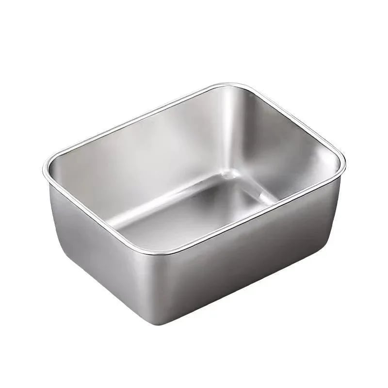🔥LAST DAY 60% OFF-Stainless Steel Square Plate(With Lid)