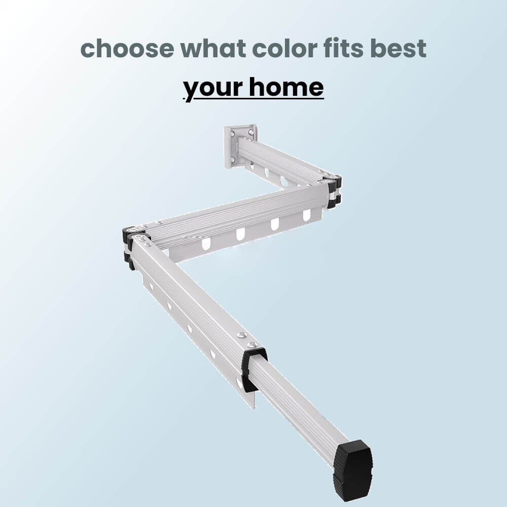 Extendable rack for drying clothes