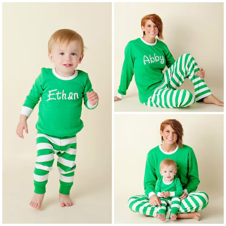 Early Christmas sale ends November 15🎁Super Comfortable Soft Personalized Family Christmas Pajamas Set