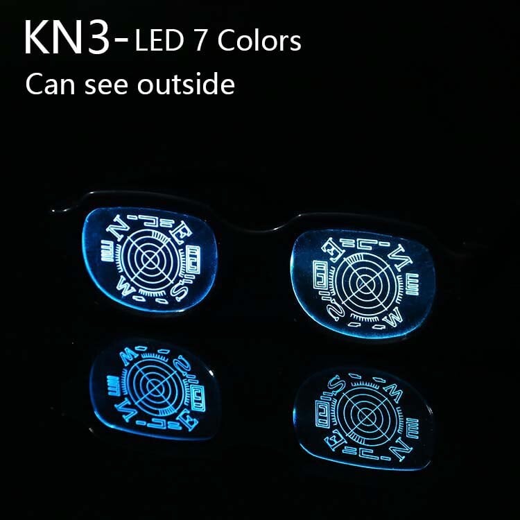 🔥Hot Sale 49% OFF-✨LED Luminous Glasses Light-Up Eyewear