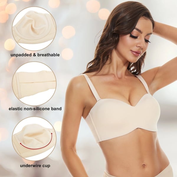 💥LAST DAY BUY 1 GET 1 FREE 🔥Non-Slip Multi-Way Strapless Bra