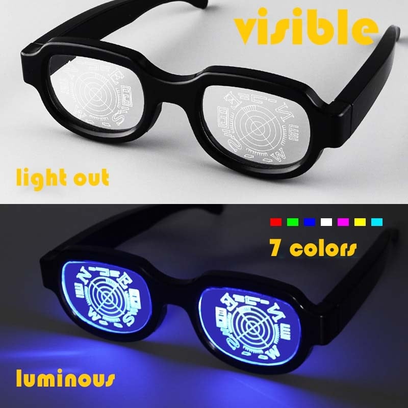 🔥Hot Sale 49% OFF-✨LED Luminous Glasses Light-Up Eyewear