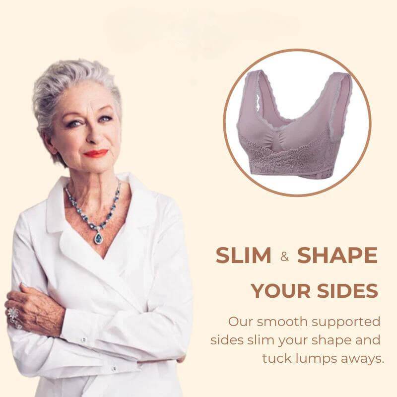 🌲Christmas Sale🔥Comfy Corset Bra Front Cross Side Buckle Lace Bras