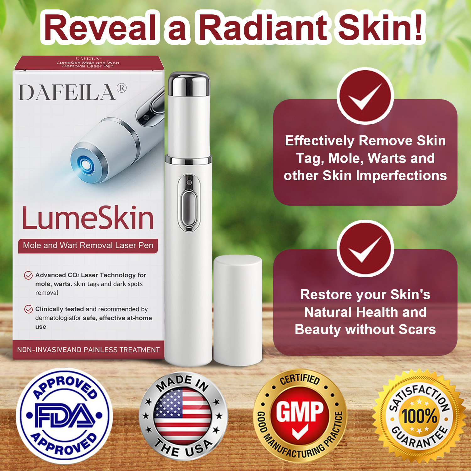 Dafeila® LumeSkin Mole and Wart Removal Laser Pen ❤️
