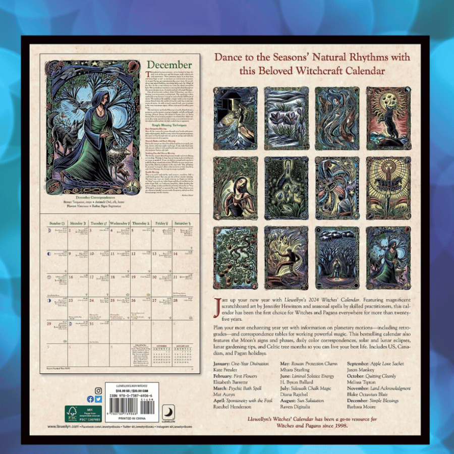 2024 Witches Wall Calendar ABOXUN   515208ebab3f1a2cc71080f0a352767e12390bb8 